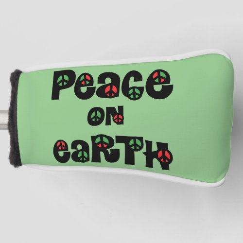 Peace On Earth Christmas Golf Head Cover