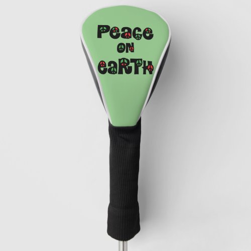Peace On Earth Christmas Golf Head Cover