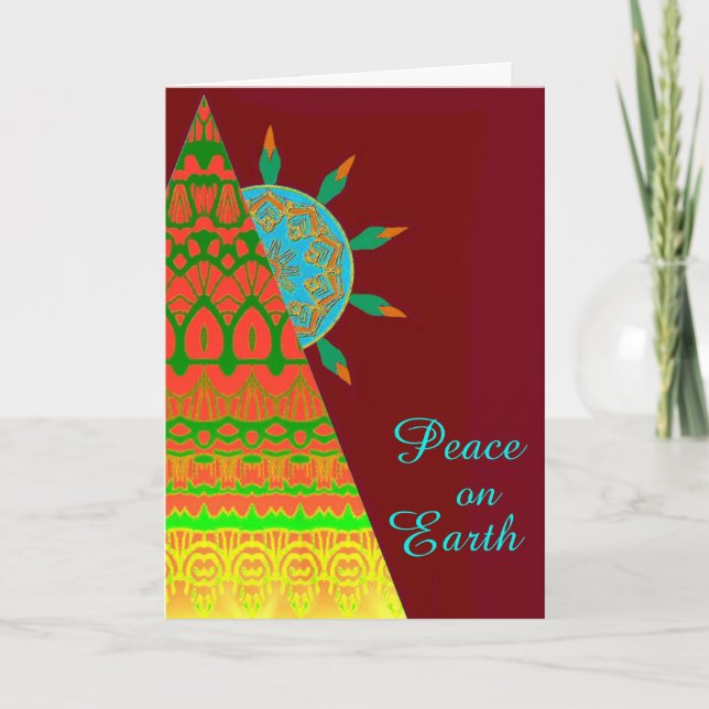 Peace on Earth Christmas Holiday Card (Front)