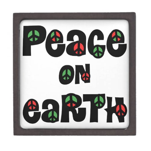 Peace On Earth Christmas Jewelry Box