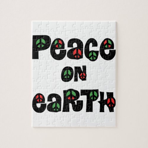 Peace On Earth Christmas Jigsaw Puzzle