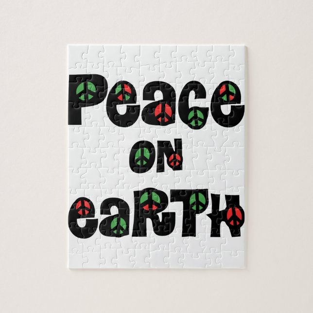 Peace On Earth Christmas Jigsaw Puzzle (Vertical)