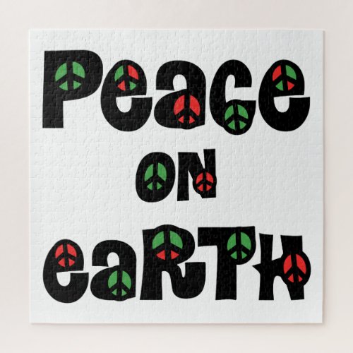 Peace On Earth Christmas Jigsaw Puzzle