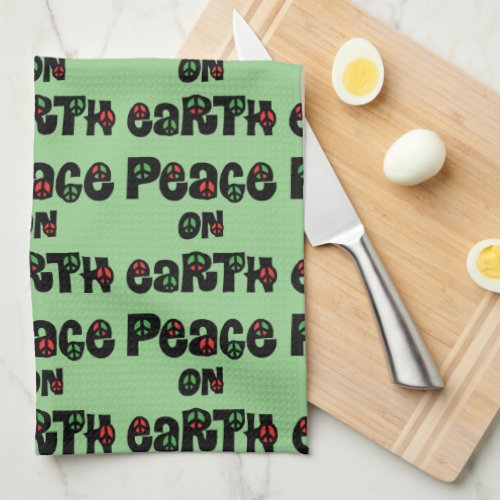 Peace On Earth Christmas Kitchen Towel