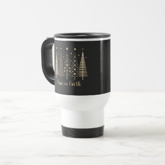 Peace on Earth Christmas Minimalist Travel Mug