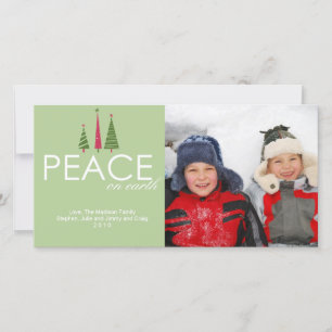 Peace on Earth Christmas Photo Card
