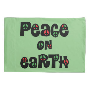Peace On Earth Christmas Pillow Case