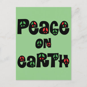 Peace On Earth Christmas Postcard