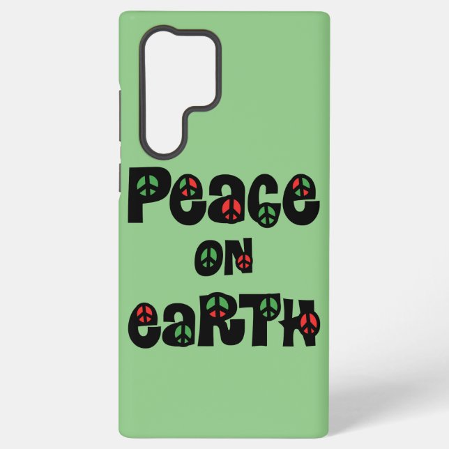 Peace On Earth Christmas Samsung Galaxy Case (Back)