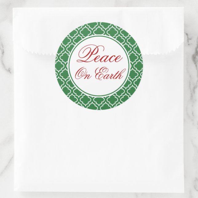 Peace On Earth Christmas Stickers (Bag)