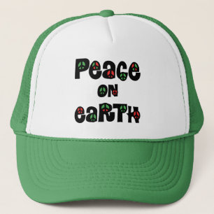 Peace On Earth Christmas Trucker Hat