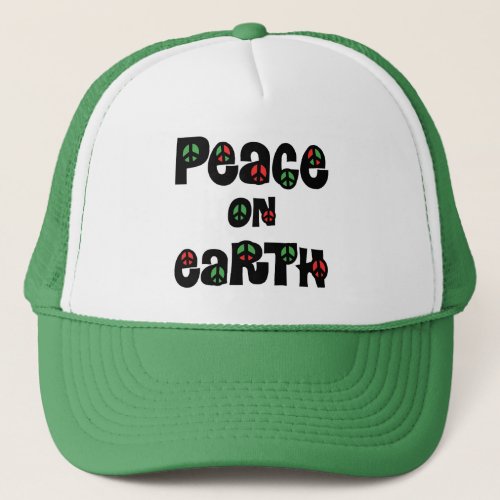 Peace On Earth Christmas Trucker Hat