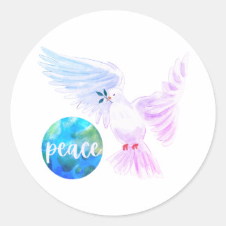 Peace on Earth Classic Round Sticker