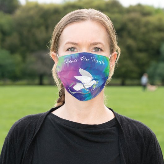 Peace On Earth Cloth Face Mask (Outside)