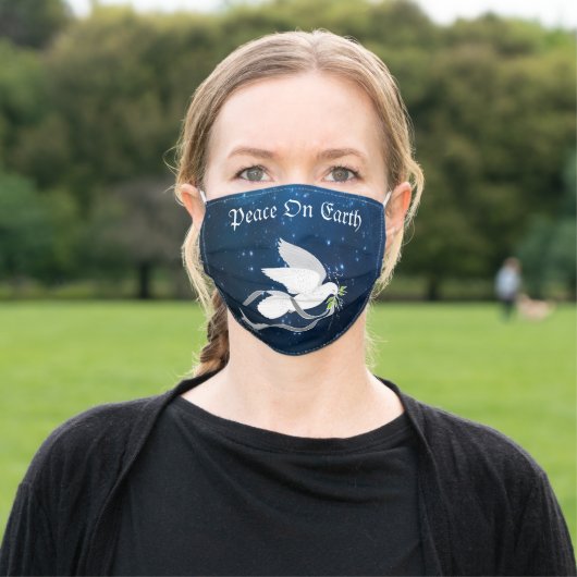 Peace On Earth Cloth Face Mask (Outside)
