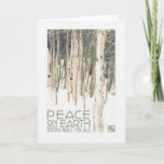 Peace On Earth Craftsman Christmas Card at Zazzle
