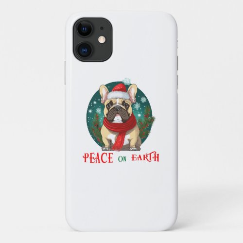 Peace on Earth Cute Dog iPhone 11 Case