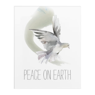 Peace on Earth Dove Acrylic Print