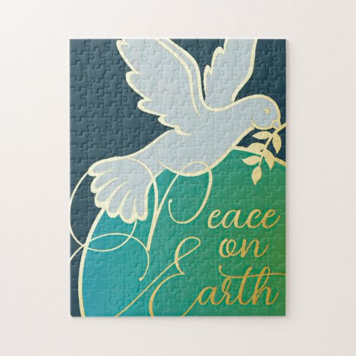 Peace on Earth Dove Branch Jigsaw Puzzle