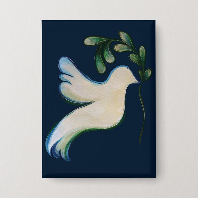 Peace on Earth Dove of Hope                        Button (Front)