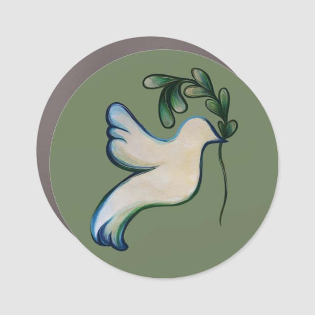 Peace on Earth Dove of Hope                        Car Magnet (Front)