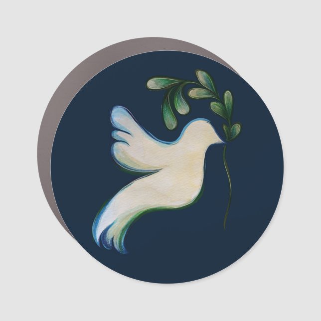 Peace on Earth Dove of Hope                        Car Magnet (Front)