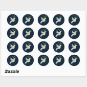 Peace on Earth Dove of Hope                        Classic Round Sticker (Sheet)