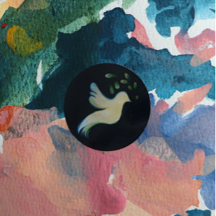 Peace on Earth Dove of Hope                        Classic Round Sticker