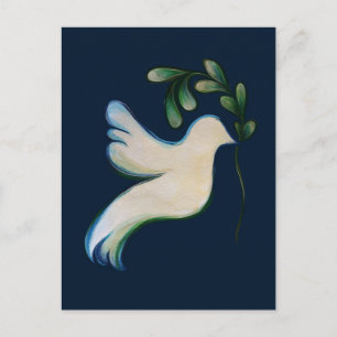 Peace on Earth Dove of Hope Holiday Postcard