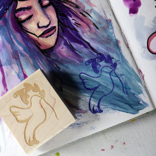 Peace on Earth Dove of Hope Rubber Stamp