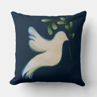 Peace on Earth Dove of Hope Throw Pillow