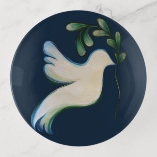 Peace on Earth Dove of Hope Trinket Tray