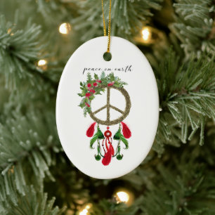Peace On Earth Dream Catcher Ornament