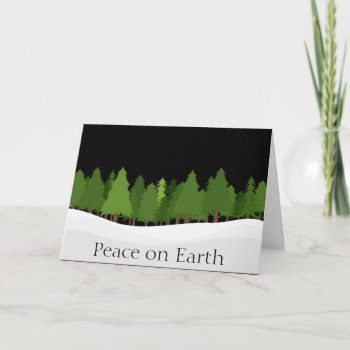 Peace On Earth Evergreen Holiday by DP_Holidays at Zazzle