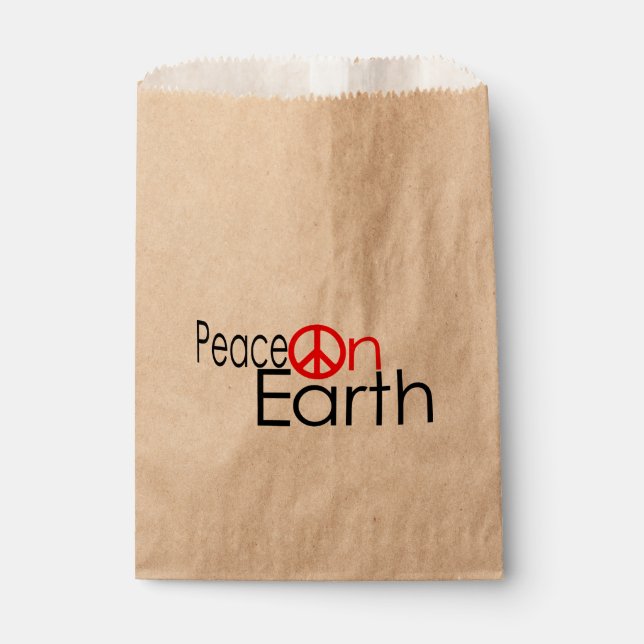 Peace on Earth Favor Bag (Front)