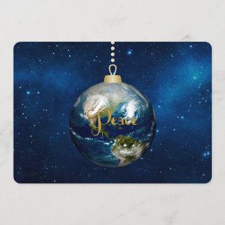 Peace on Earth Flat Holiday Card