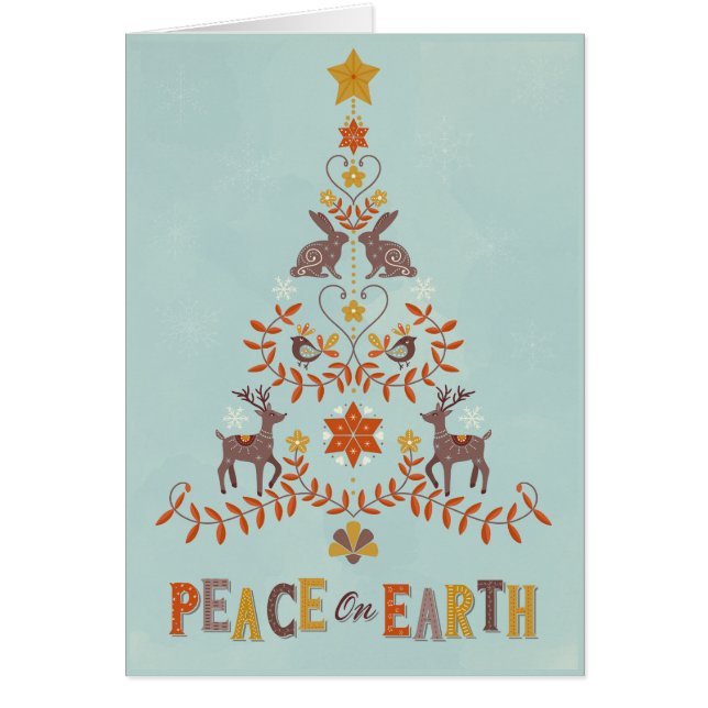 Peace on Earth Forest Animals Cards (Front)