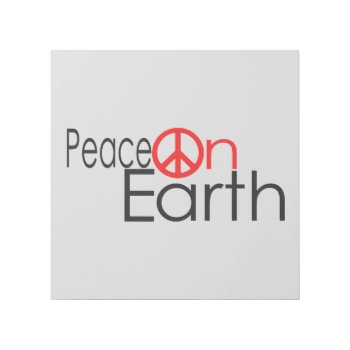 Peace On Earth Gallery Wrap by NhanNgo at Zazzle