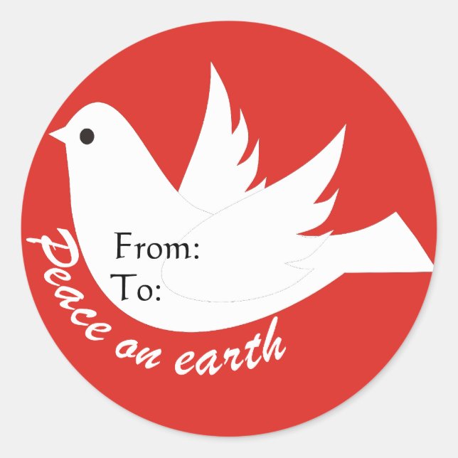 Peace on Earth Gift Tag (Front)