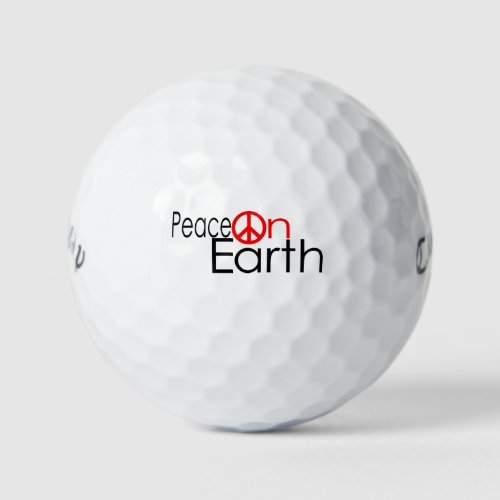 Peace on Earth Golf Balls