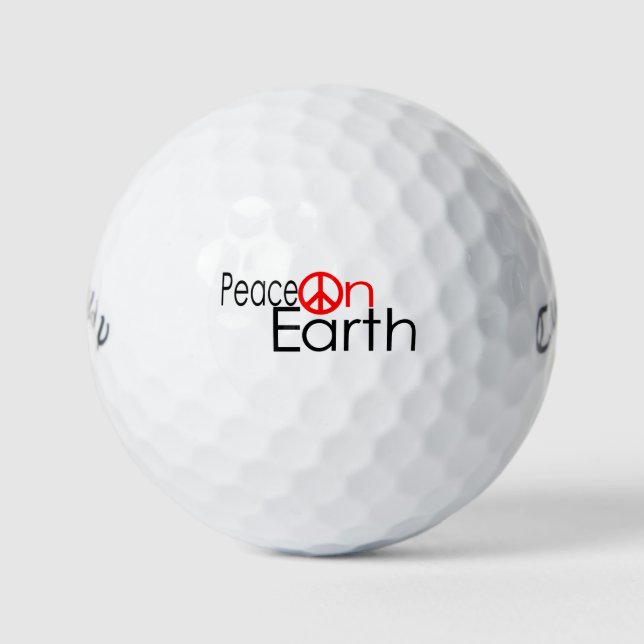 Peace on Earth Golf Balls (Front)