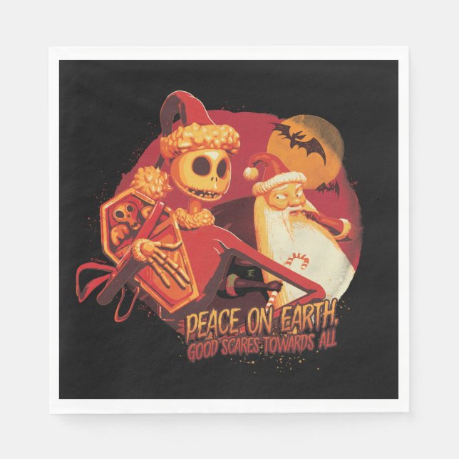 Peace On Earth Good Scares Towards All Napkins (Front)