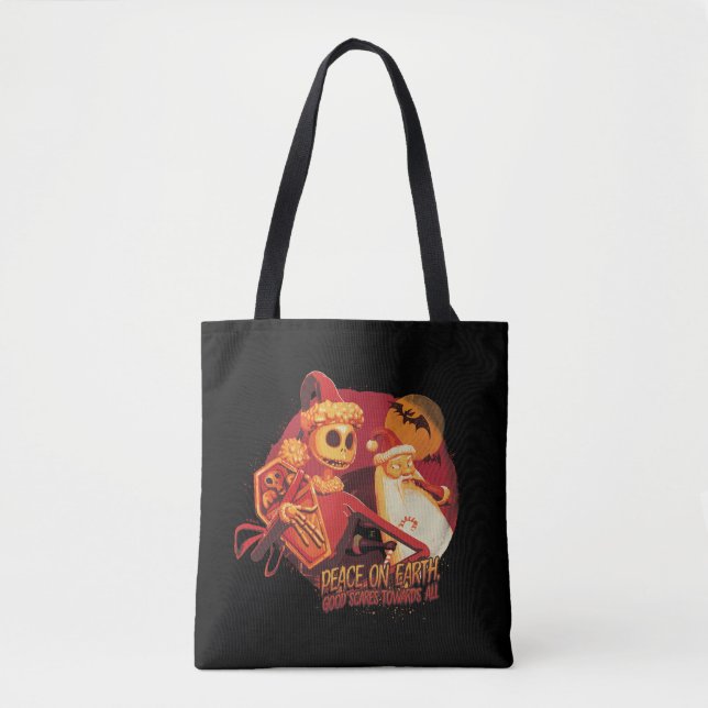 Peace On Earth Good Scares Towards All Tote Bag (Front)