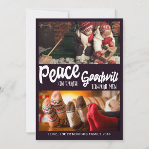 Peace on Earth, Goodwill Toward Men Christmas Card