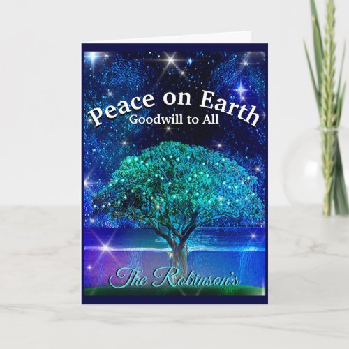 Peace on Earth Goodwill towards All Card