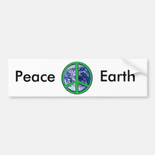 Peace on Earth, Green Bumper Sticker