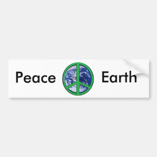 Peace on Earth, Green Bumper Sticker