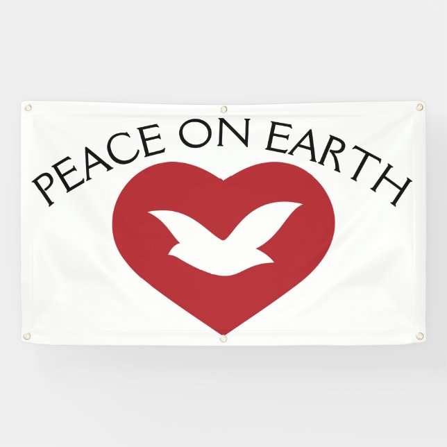 PEACE ON EARTH GROMMET Banner (Horizontal)