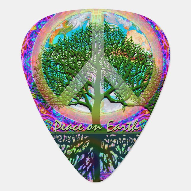 Peace on Earth Guitar Pick (Front)