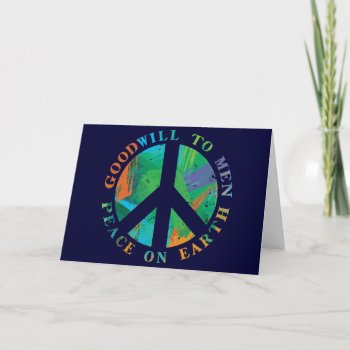 Peace On Earth Holiday Card by koncepts at Zazzle